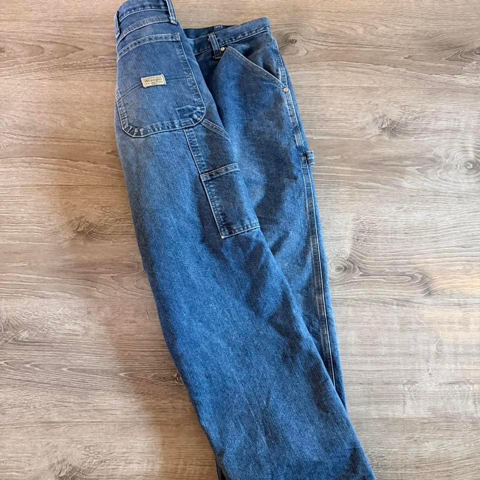 Vintage Wrangler Carpenter Blue Denim 2f3c 3