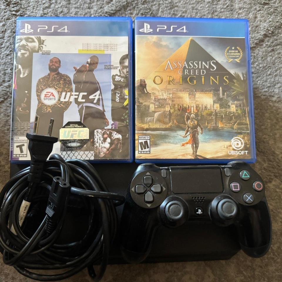 Black Ps4 Slim With 2