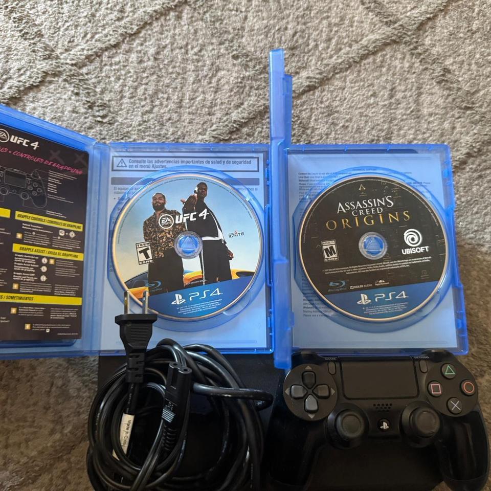 Black Ps4 Slim With 2 2
