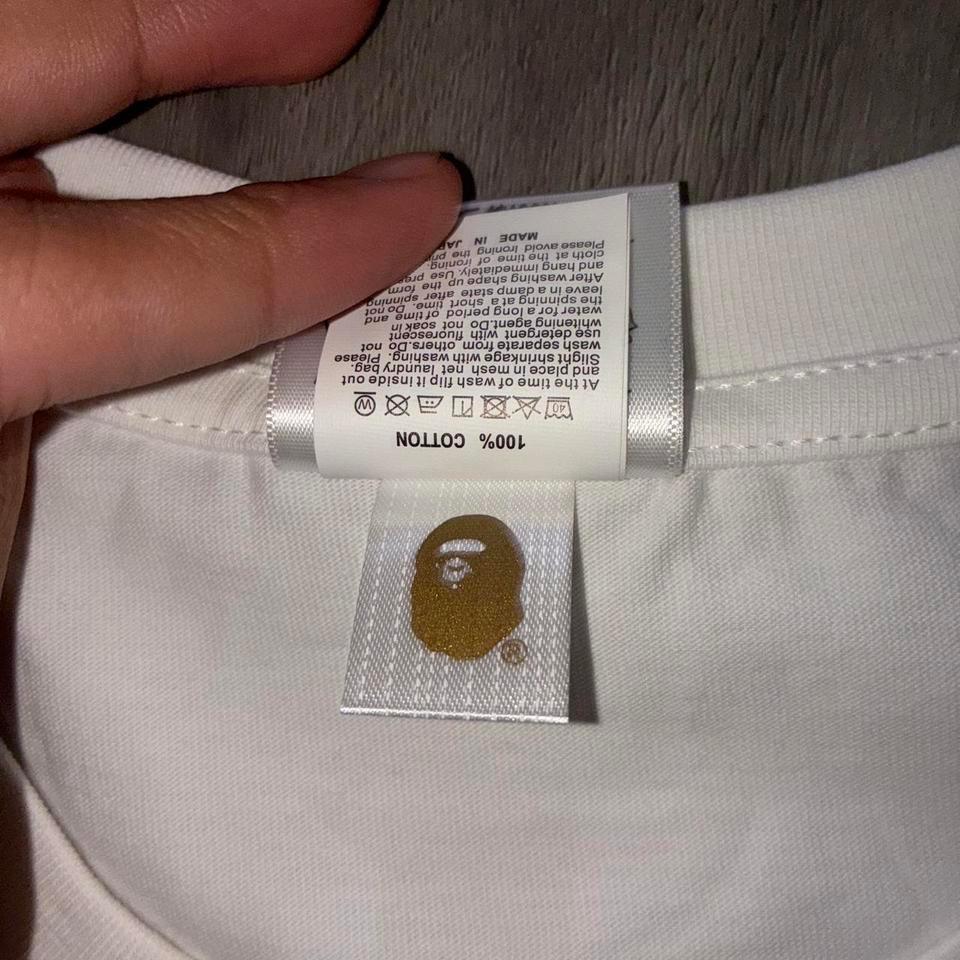Bape White T Shirt Size M C3df 4