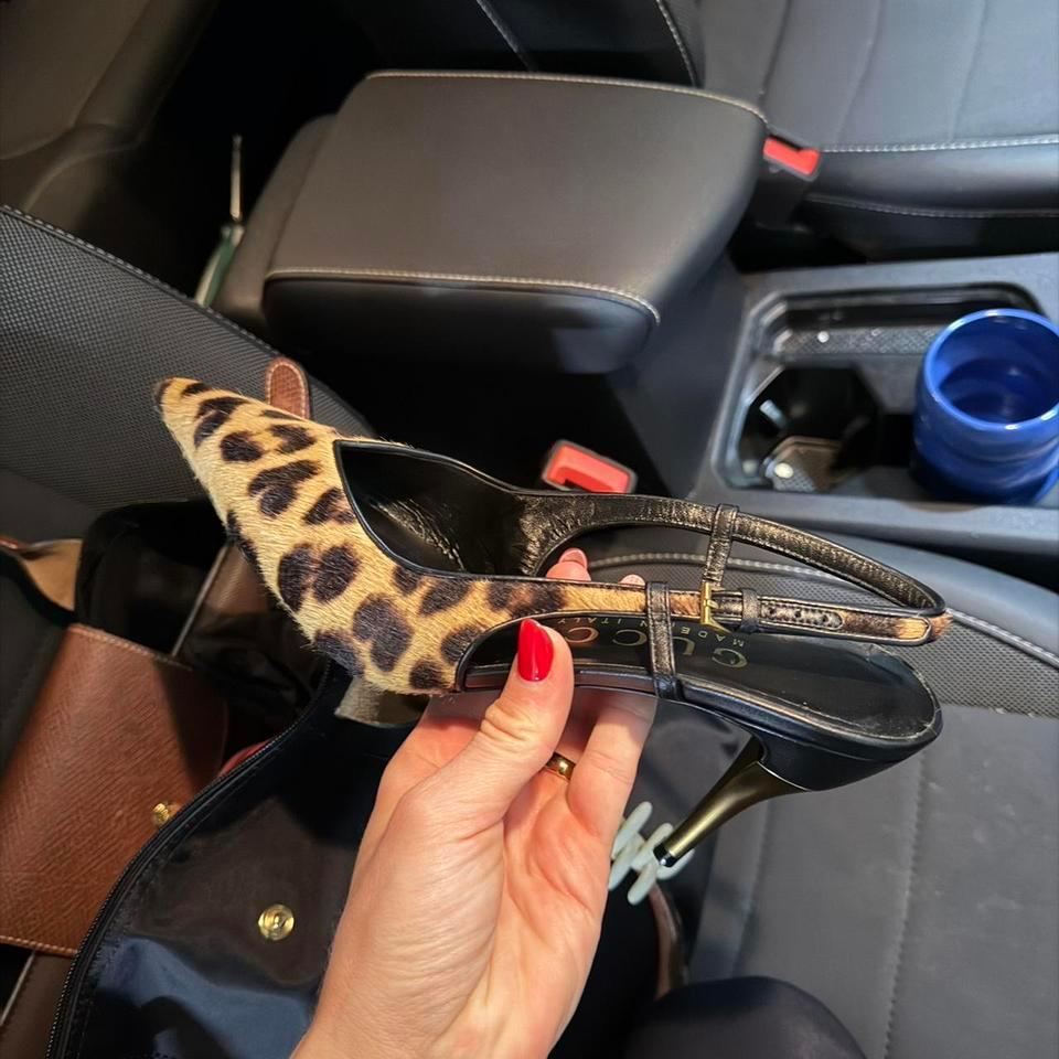 Gucci Cheetah Point Toe Kitten F8eb 2
