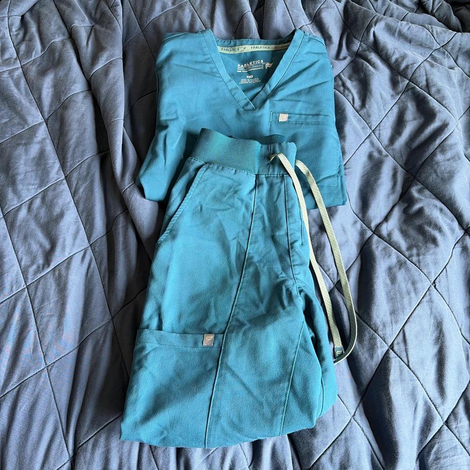 Fabletics Teal Scrub Set With 1ee6