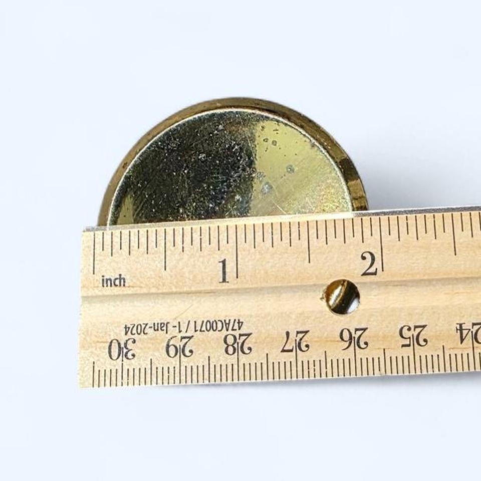 12 Vintage Gold Toned Knobs Cc30 5