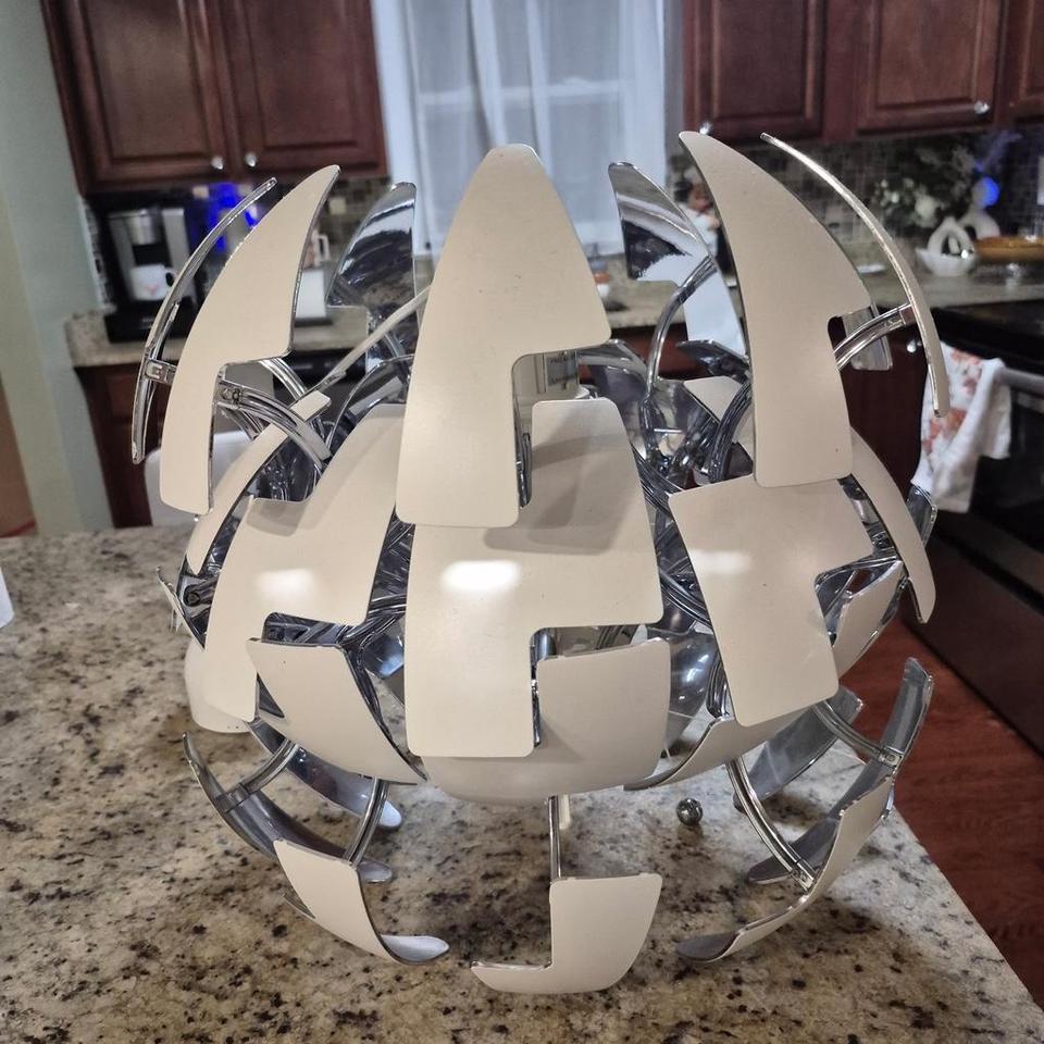 Futuristic White And Black Sculptural