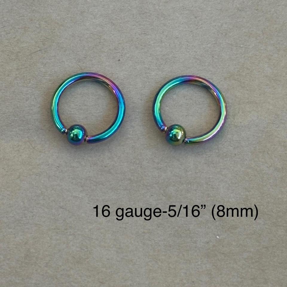 Set Of 2 Rainbow Titanium 88cb