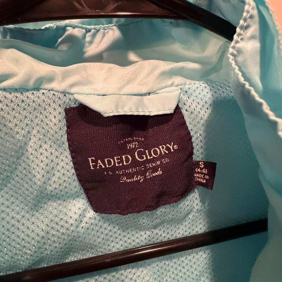 Light Blue Faded Glory Windbreaker 2