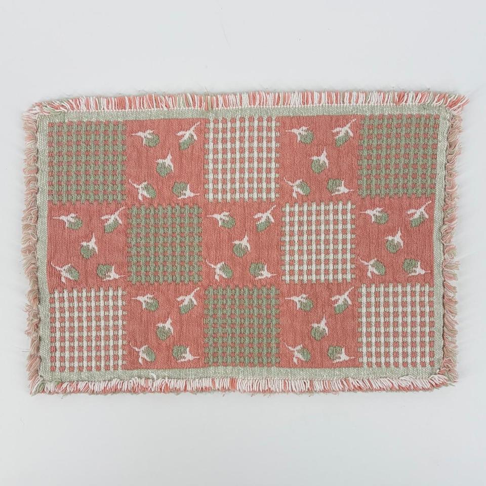 Vintage Style Woven Rosebud Patchwork 3da0 3
