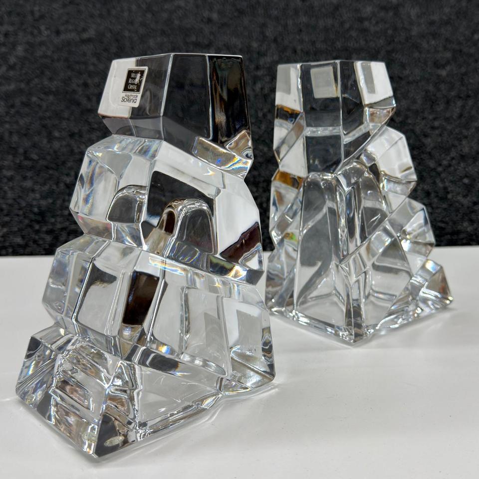 Miller Rogaska Crystal Legacy Bookends 558c