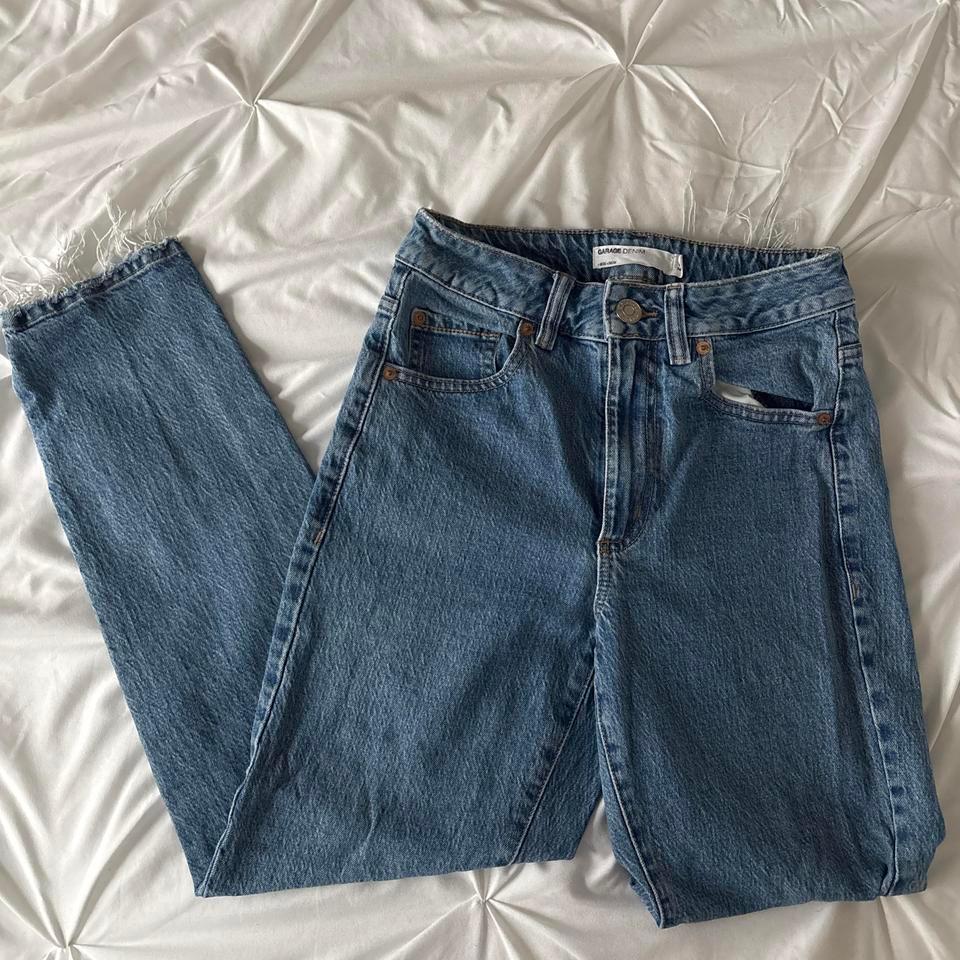 Garage High Waisted Blue Denim Mom 6659