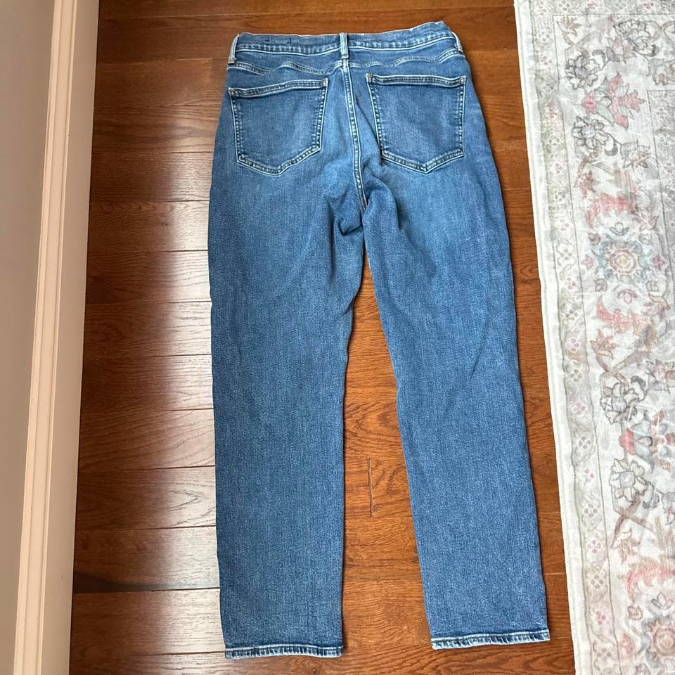 Gap Cigarette High Waisted Blue Denim A1c2 3