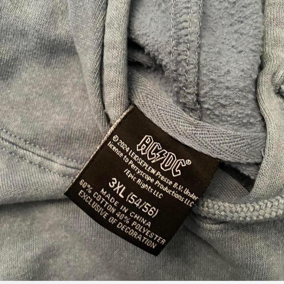 3xl Blue Vintage Acdc Hoodie 3