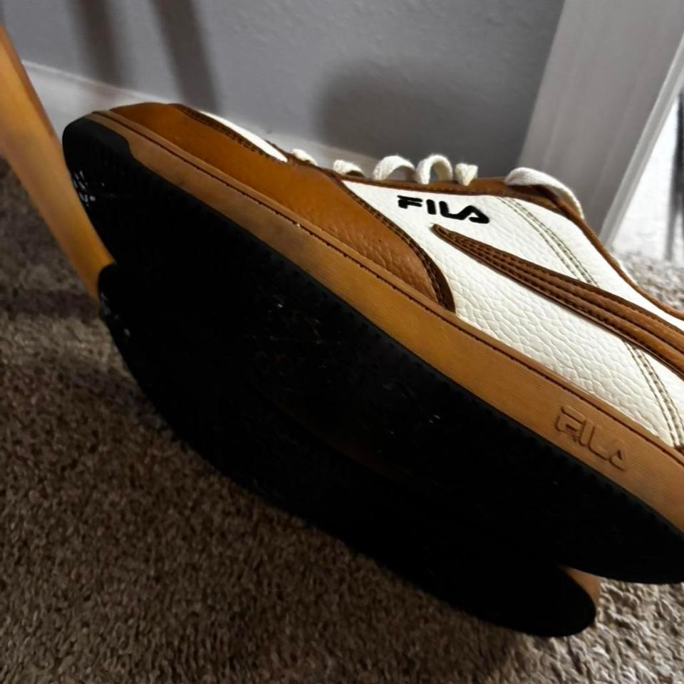 Fila Brown And White Trainers 2a7c 6