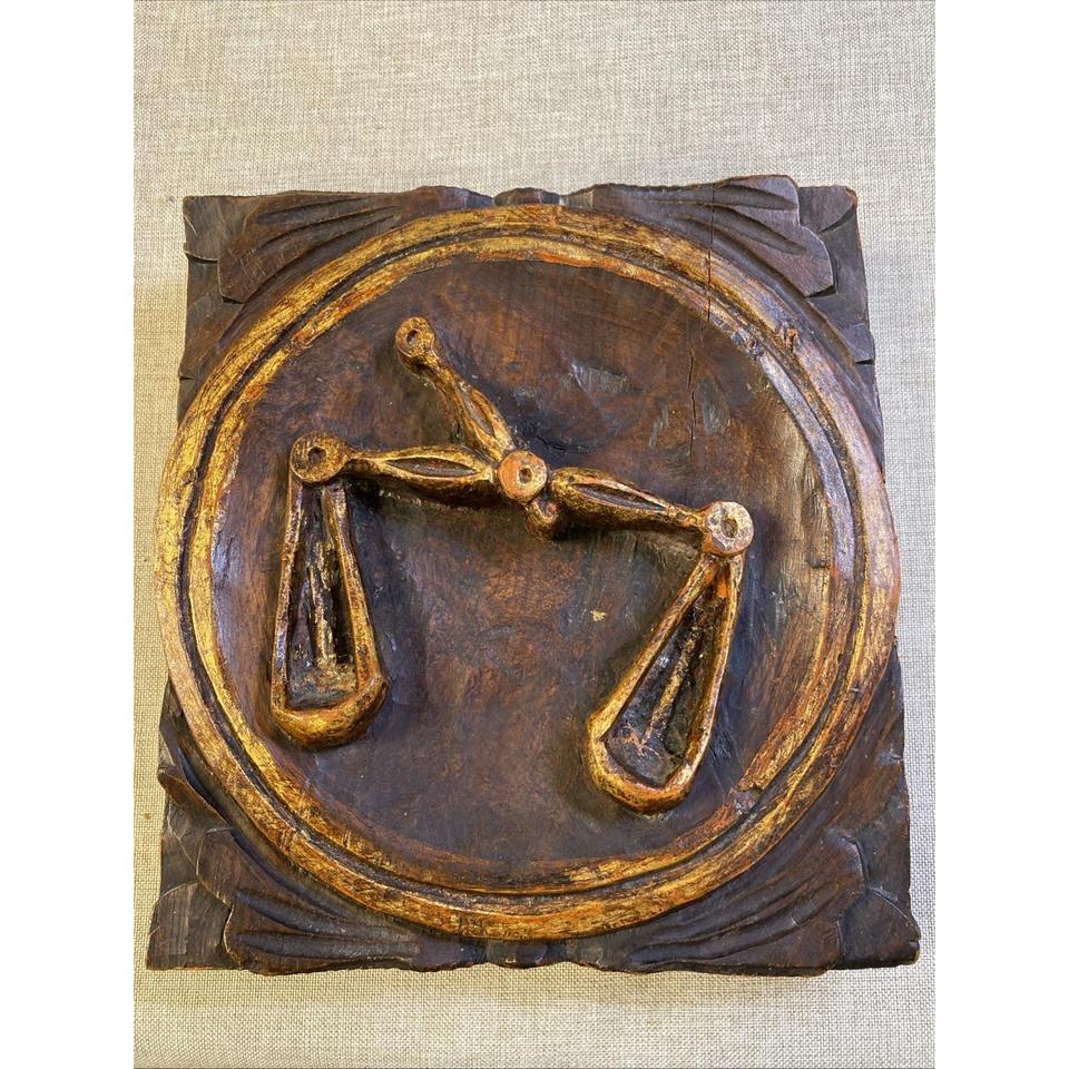 Gothic Vintage Hand Carved Astrology 33ab