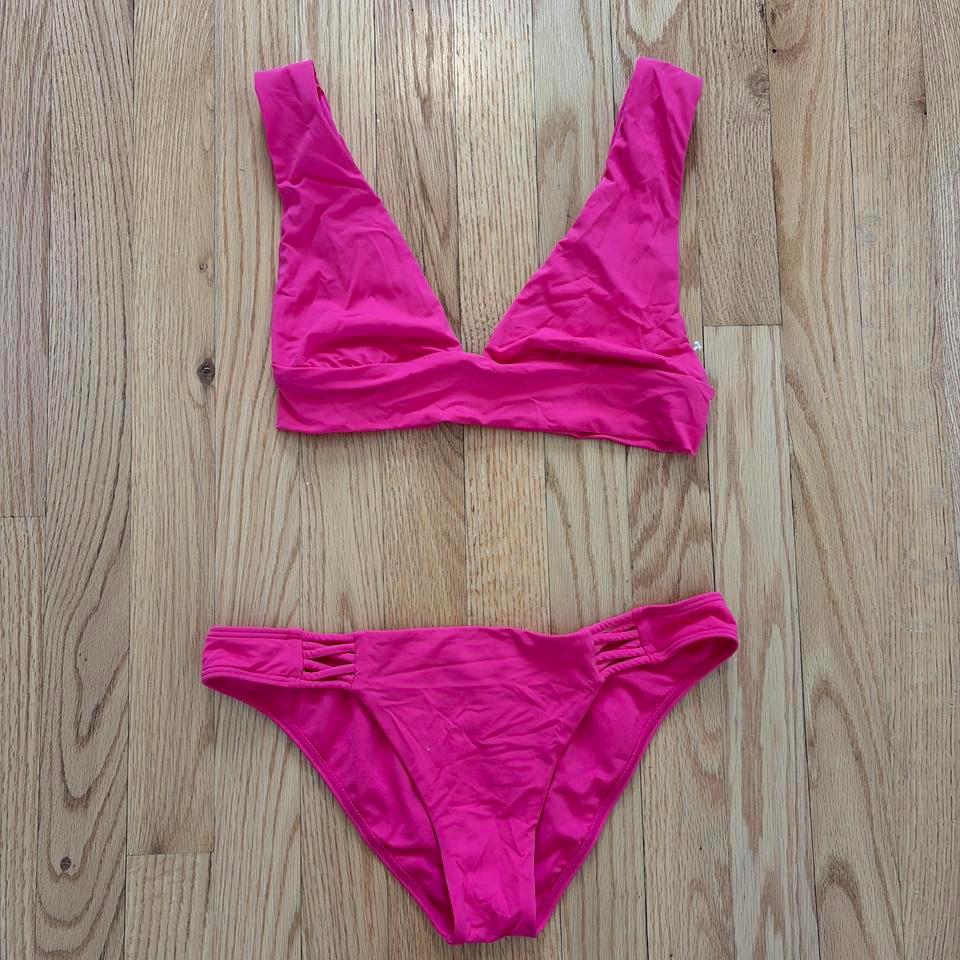 Billabong Pink Bikini Set Size Df46