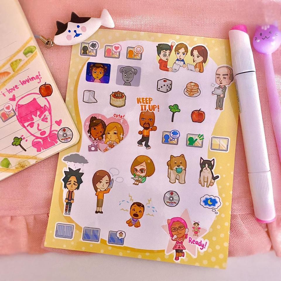 Tomodachi Life Sticker Sheet