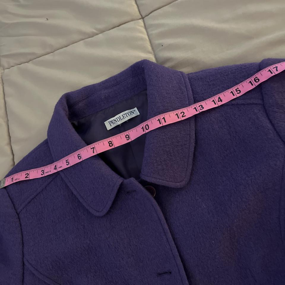 Pendleton Purple Wool Coat Size 7
