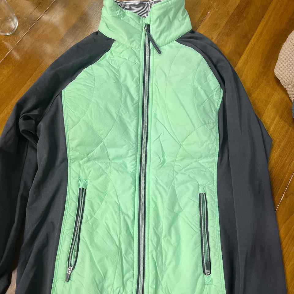 Green And Black Lightweight Jacket