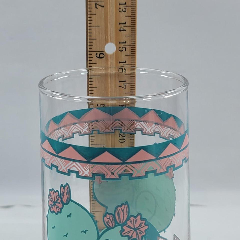 Vintage Southwest Cactus Drinking Glass 4325 5