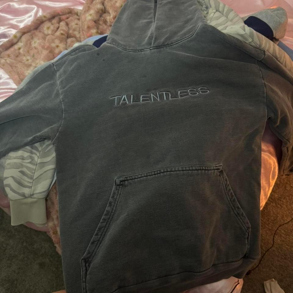 Grey Talentless Hoodie Goth Emo 1cd0