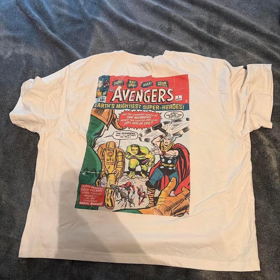 Avengers Comic Book Cover White 407a