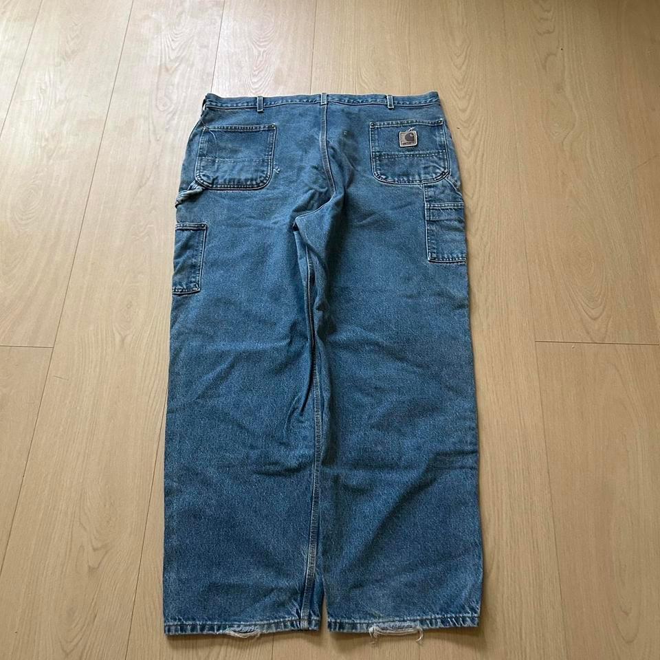 Vintage Double Knee Carhartt Blue D922 3
