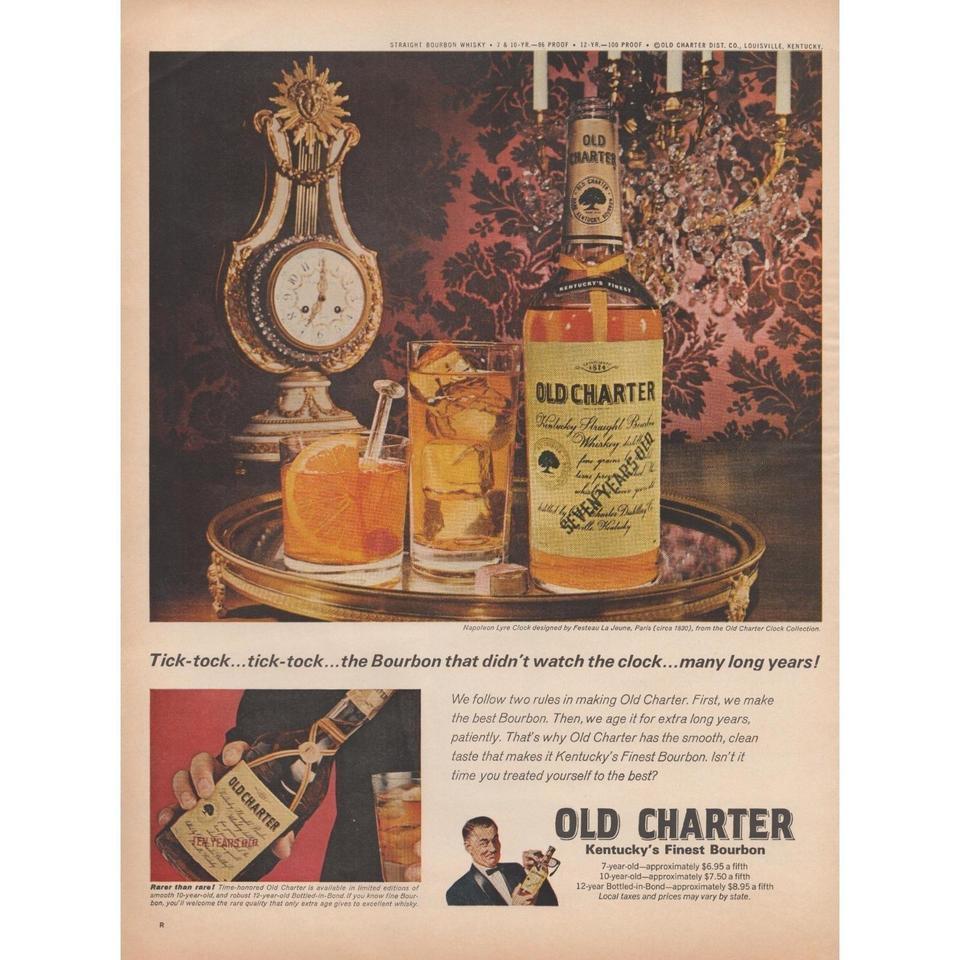 1968 Old Charter Vintage Print 299f