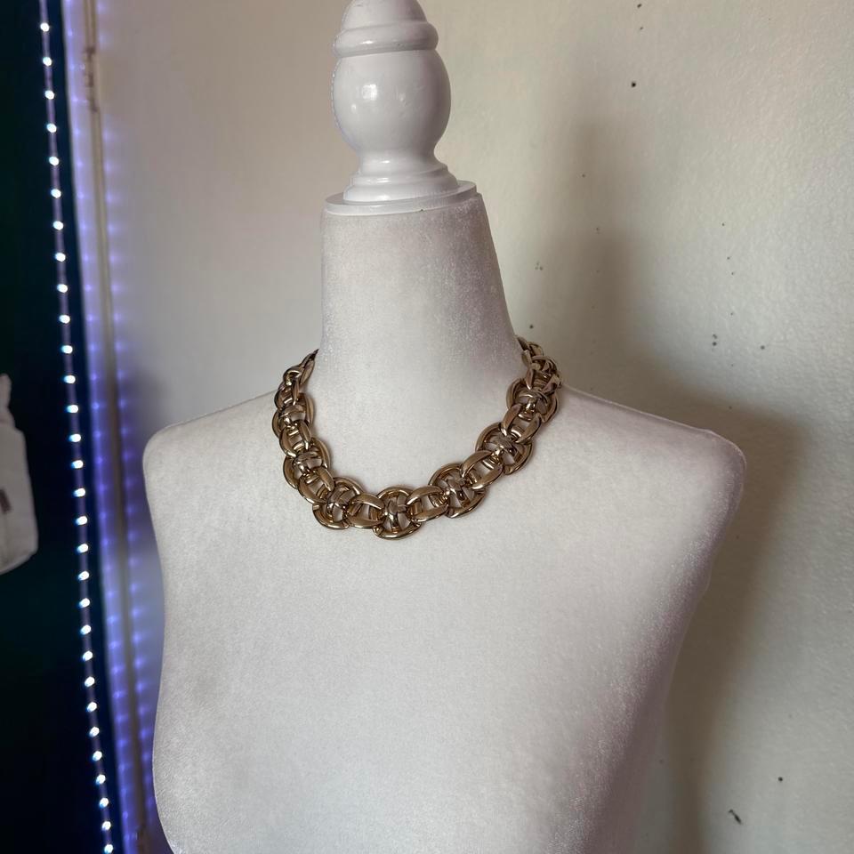 Chunky Gold Chain Necklace With 4d88