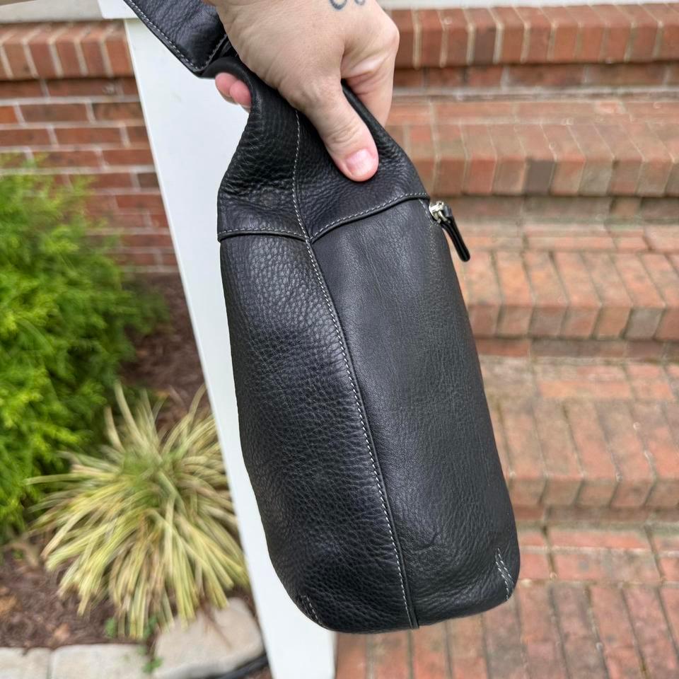 Tignanello Black Real Leather Hobo 3485 6