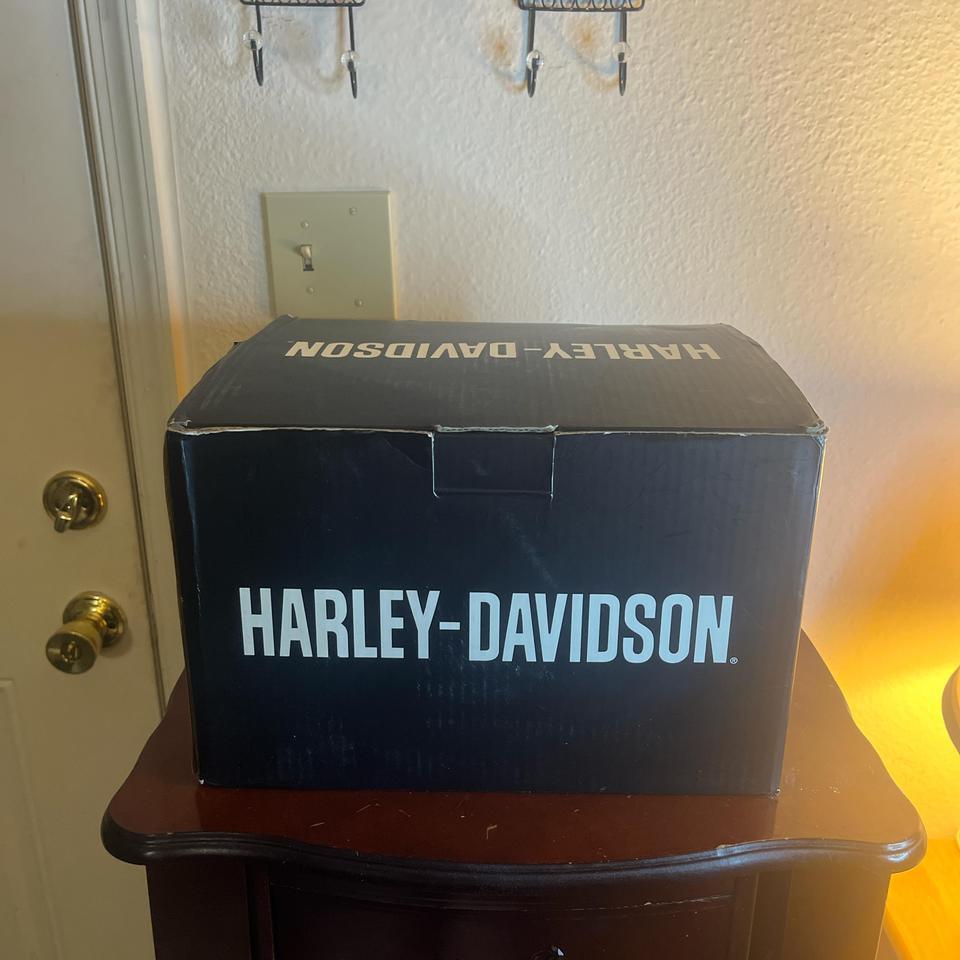 Black Harley Davidson Helmet With