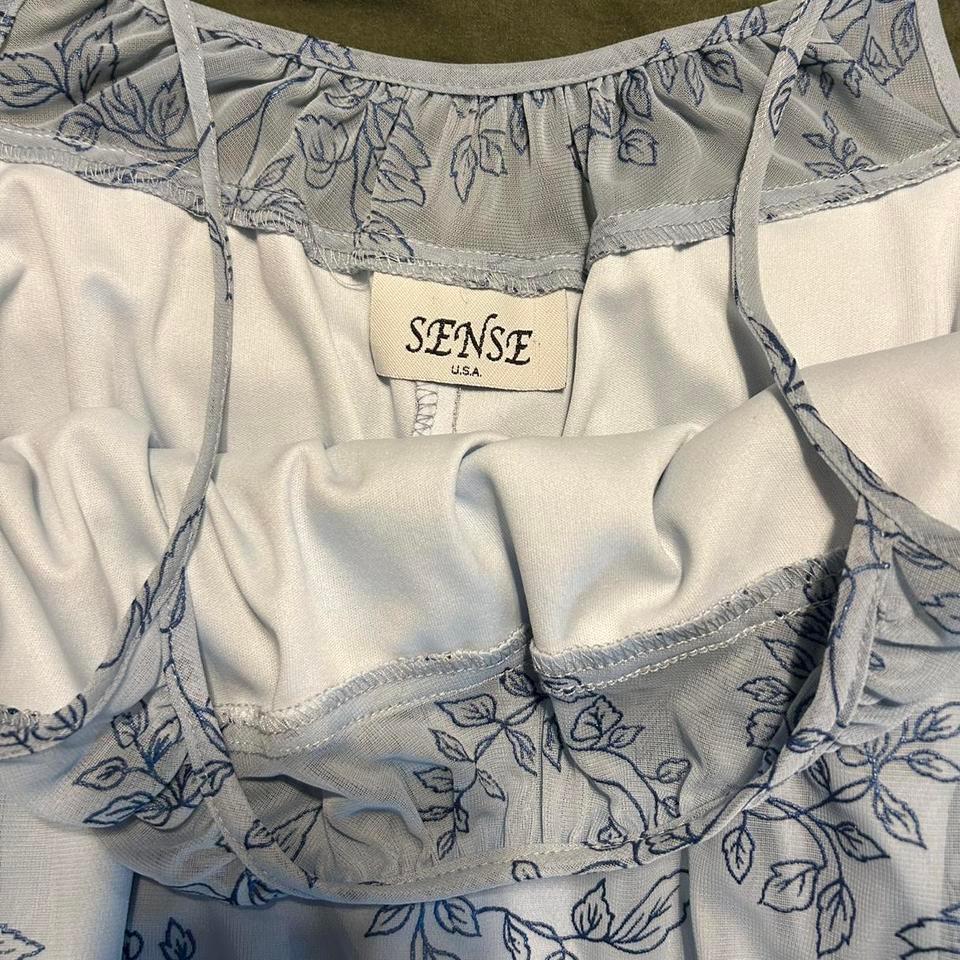 Vintage Blue Floral Dress Floral 5367 2