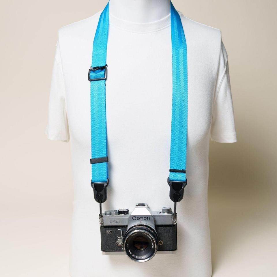 Blue Adjustable Camera Neck Strap 5