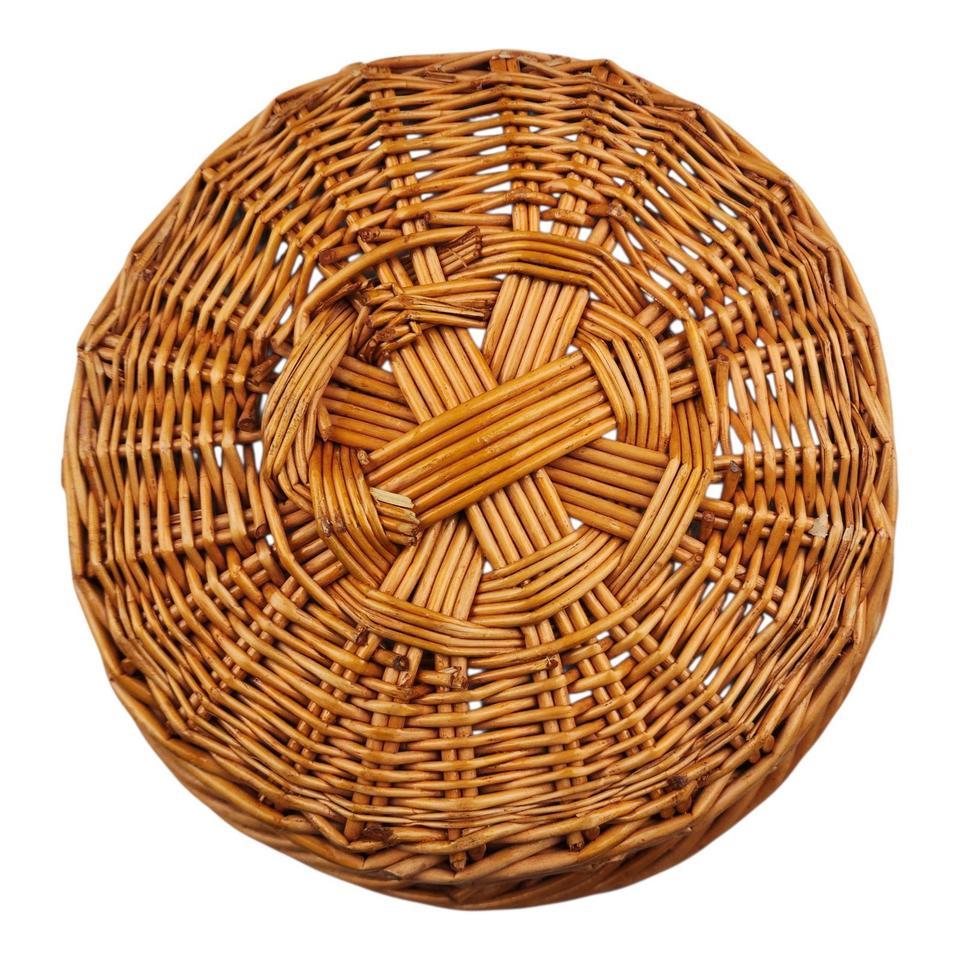 Vintage Hand Woven Wicker Ratan 3398 6