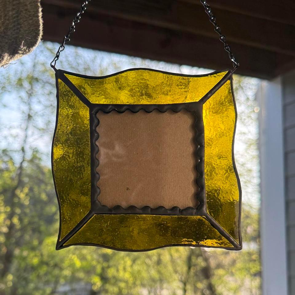 Handmade Stained Glass Picture Frame 37ec 4