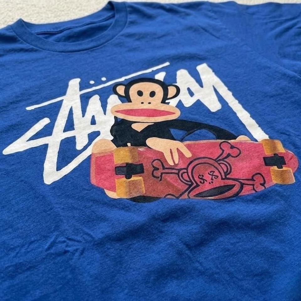 Stussy Blue Graphic Tee Skateboarding F0ae 2