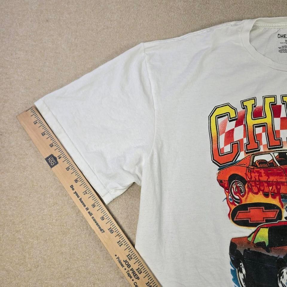 White Chevrolet Corvette Graphic T Shirt 494e 7