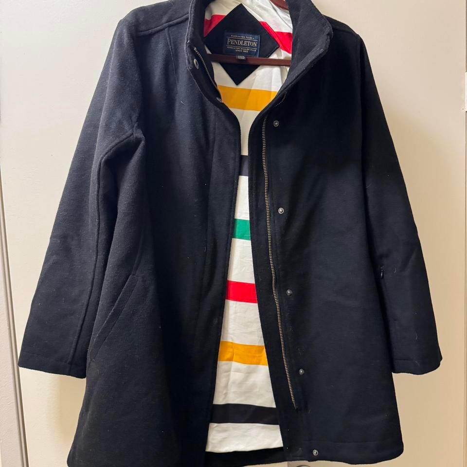 Black Pendleton Wool Coat Its