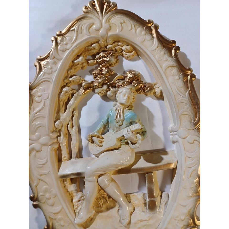 Victorian Romantic Couple Oval Wall 1143 3