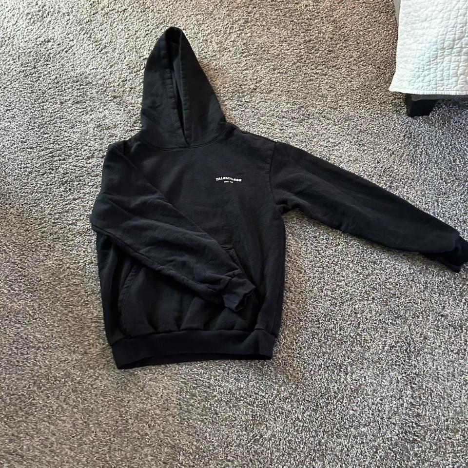 Talentless Black Hoodie Streetwear Loungewear 4147