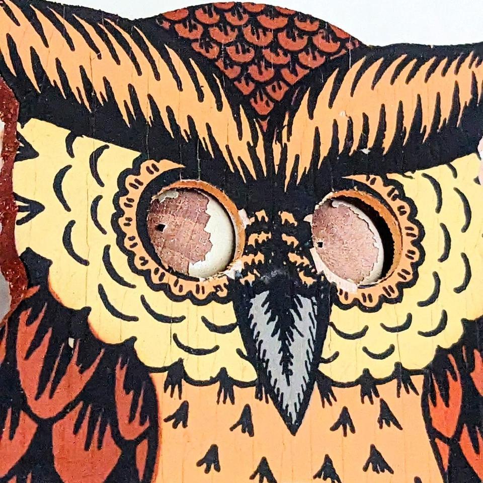 Antique Owl Wall Clock Needs 2