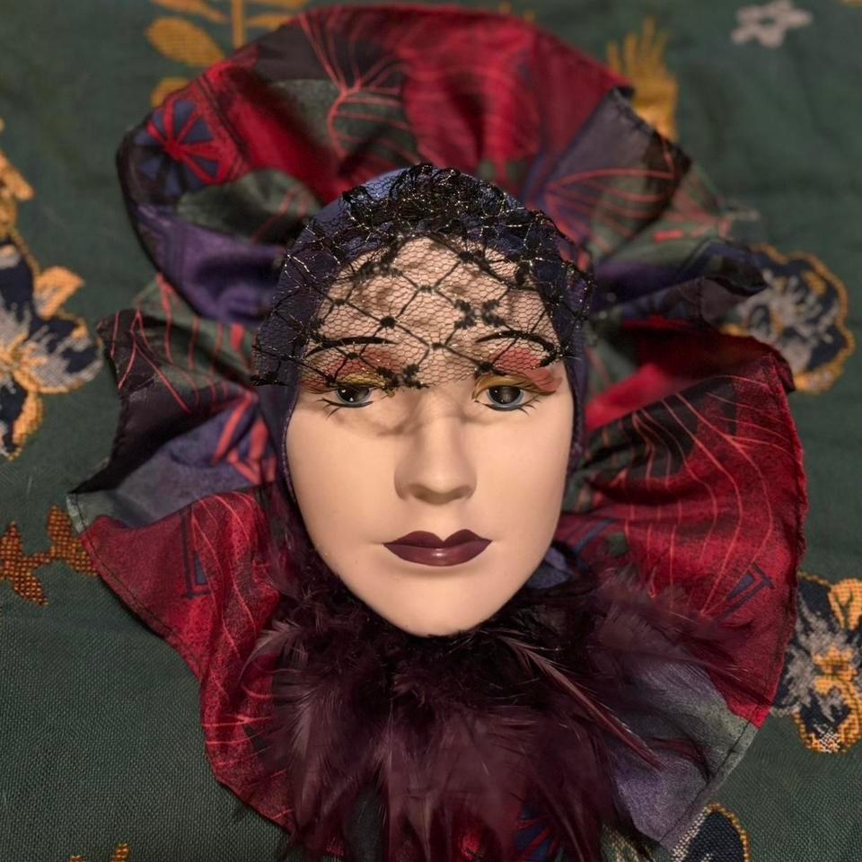 Vintage Ceramic Lady Doll Head