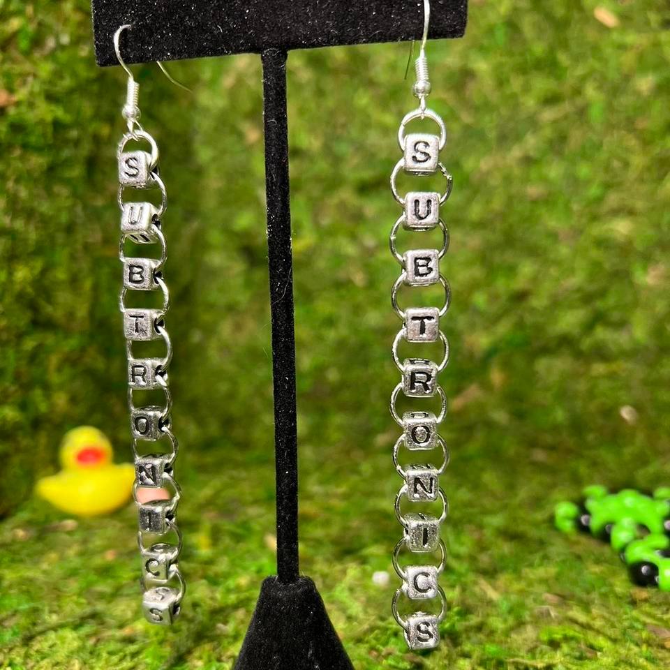 Handmade Subtronics Edm Artist Earrings 7afd 2