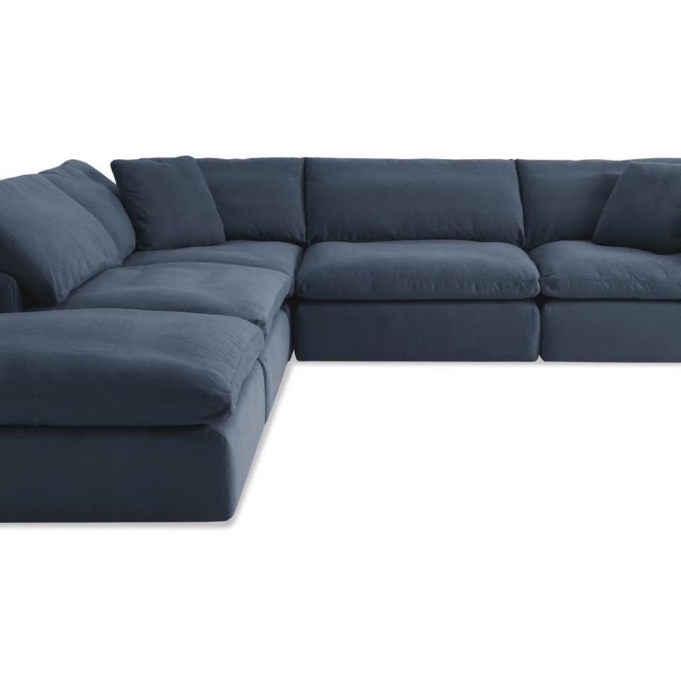 Navy Blue Sectional Sofa With 3baf 2