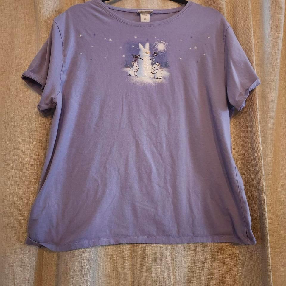 Lavender Bunny Graphic Tee Ad08