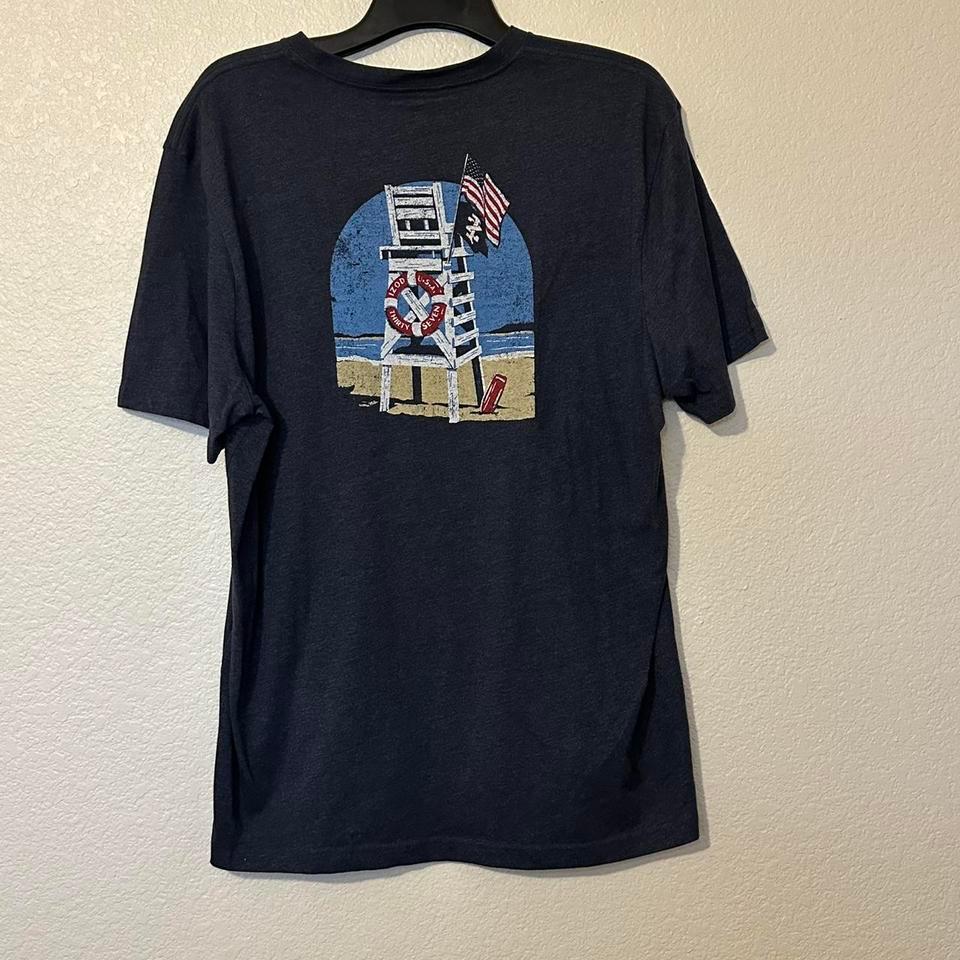 Navy Blue Graphic Tee With