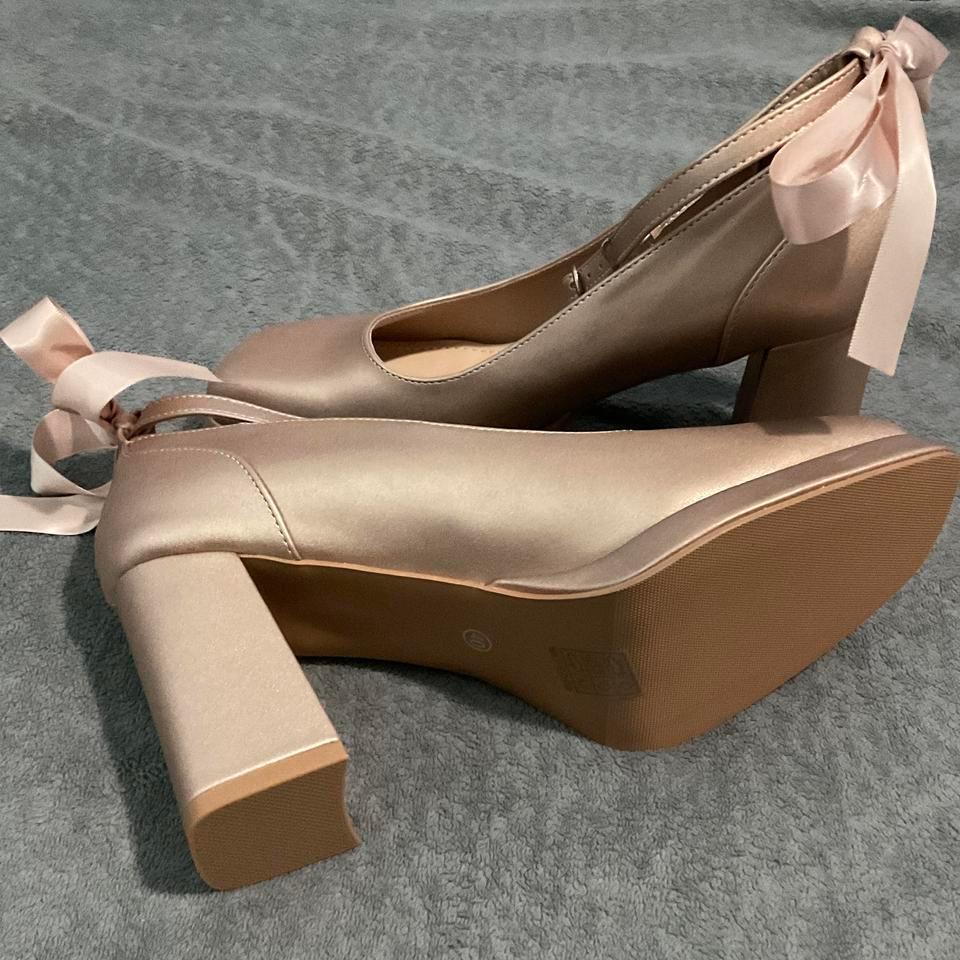 Rose Gold Ballet Platform Heel 2093 4