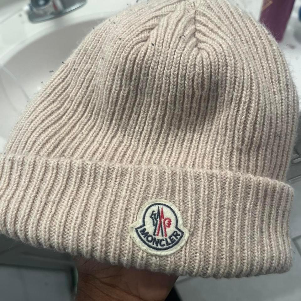 Tan Moncler Beanie Only Worn F27a