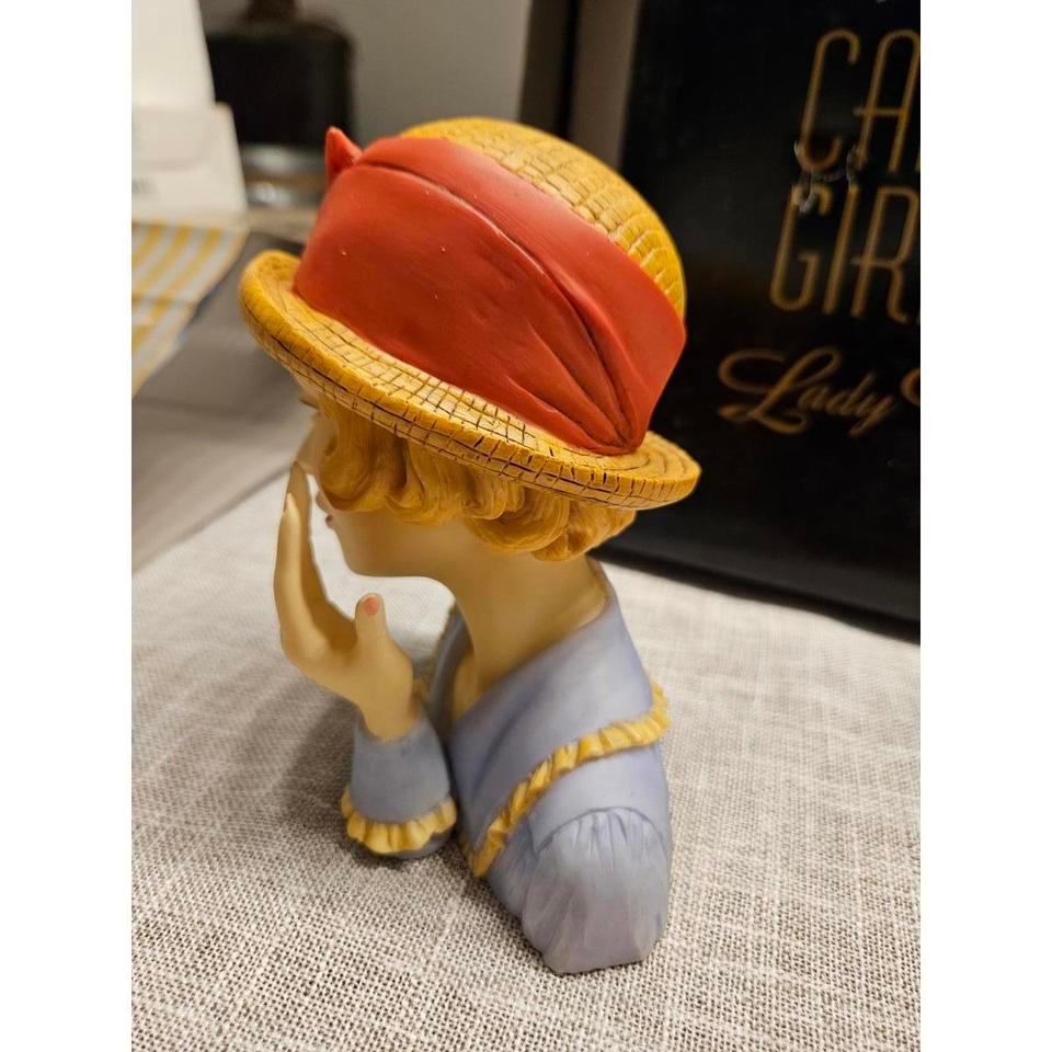 Cameo Girls Lady Head Vase 3bc4 3