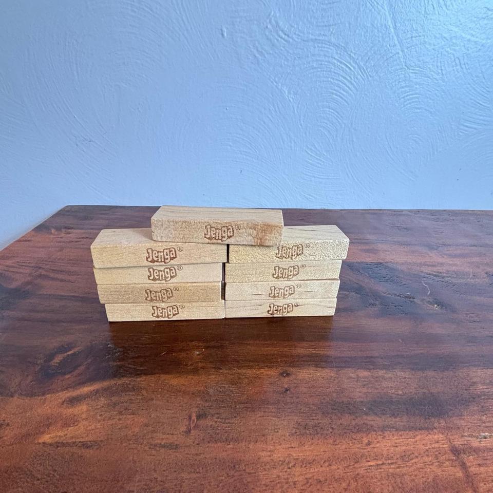 9 Jenga Replacement Blocks Natural 3379