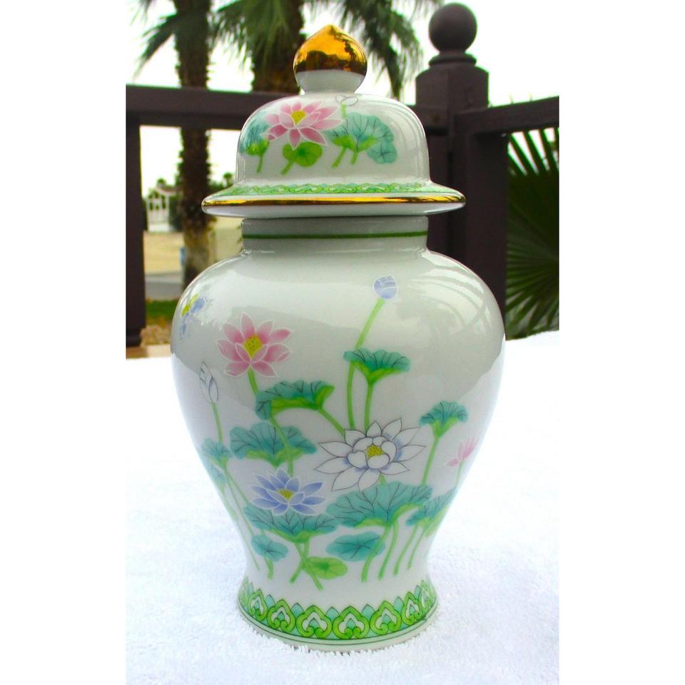 Vintage Chinese Porcelain Ginger Jar 0d04 2