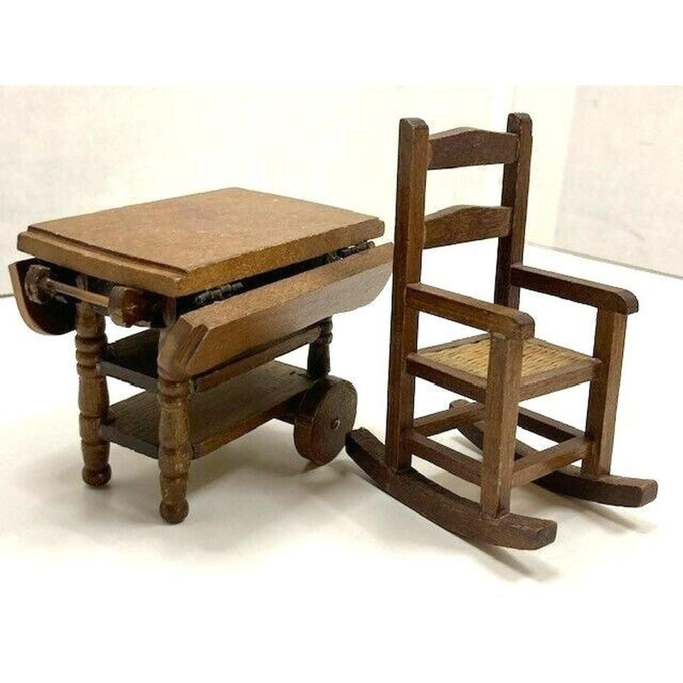 Vtg Lot Ot 2 Wood 9148